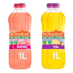 Aguas Frescas Bonafont Guayaba y Piña 4x1L