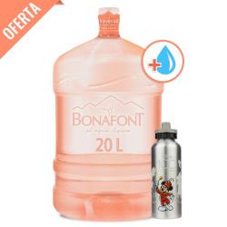 Agua Natural Bonafont 20L Más Envase y Termo Disney 100 