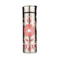 Termo Bonafont CIMA Modelo Flores de Acero Inoxidable 430mL